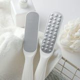 Double Sided Foot File Pedicure Rasp Scrubber Cleaner Dead Skin Callus Remover - White - Top-Down View