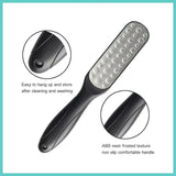 Double Sided Foot File Pedicure Rasp Scrubber Cleaner Dead Skin Callus Remover - White - 45-Degree Angle