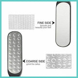 Double Sided Foot File Pedicure Rasp Scrubber Cleaner Dead Skin Callus Remover - White - Rear View