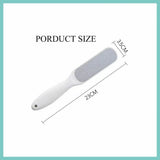 Double Sided Foot File Pedicure Rasp Scrubber Cleaner Dead Skin Callus Remover - White - Low Angle