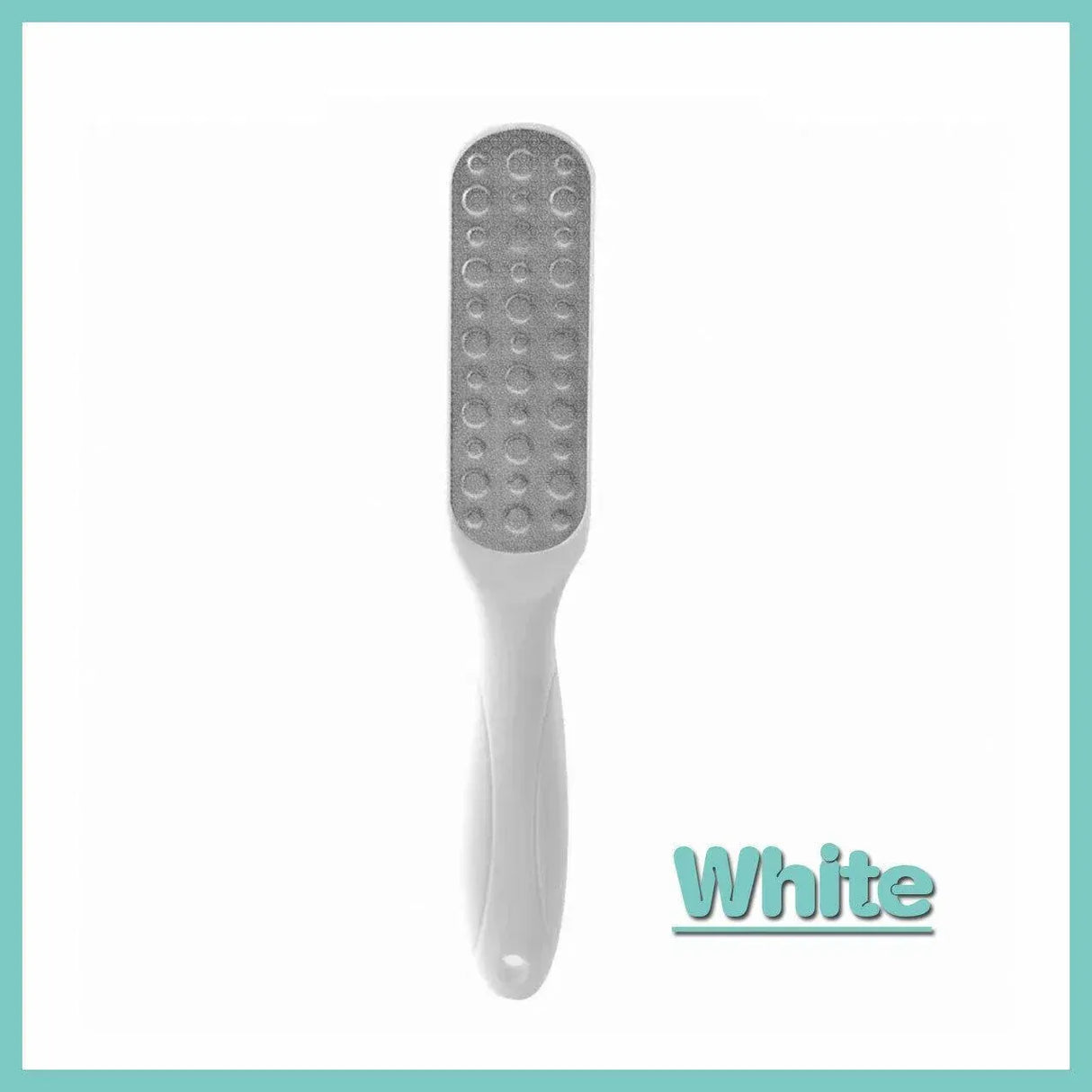 Double Sided Foot File Pedicure Rasp Scrubber Cleaner Dead Skin Callus Remover - White
