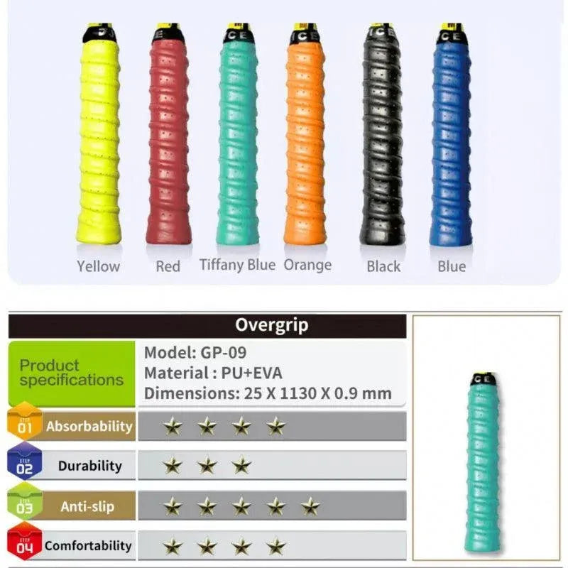 4X Anti-Slip Tennis Badminton Squash Racquet Over Grip Tape Overgrip Sweatband - Purple *4