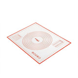 Non-Stick Silicone Baking Mat Rolling Cake Dough Scale Pastry Clay Fondant Sheet - Red 60*40cm - Low Angle
