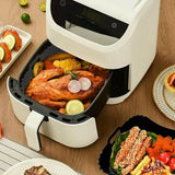 Air Fryer Silicone Pot Basket Liner Non Stick Reusable Baking Tray Accessories - Grey - Rear View