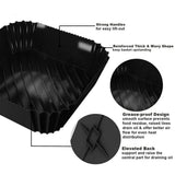 Air Fryer Silicone Pot Basket Liner Non Stick Reusable Baking Tray Accessories - Grey - Low Angle