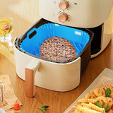 Air Fryer Silicone Pot Basket Liner Non Stick Reusable Baking Tray Accessories - Grey - Extra Image