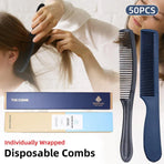 50PCS Individually Wrapped Combs for Hotel Guesthouse and Restaurant Bathroom - Blue, image 2