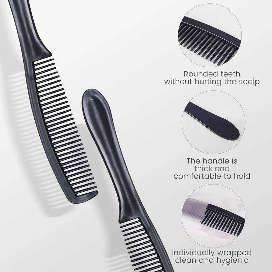 50PCS Individually Wrapped Combs for Hotel Guesthouse and Restaurant Bathroom - Blue, image 6