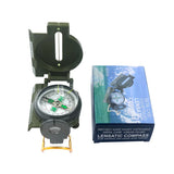 Compass Multifunctional Outdoor Navigation Tool Green Direction Finder Hiking - Front View