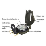 Compass Multifunctional Outdoor Navigation Tool Green Direction Finder Hiking - Top-Down View