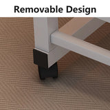 Laptop Desk Adjustable Height Mobile Side Table Ergonomic Design Stable Durable - Close-Up Angle