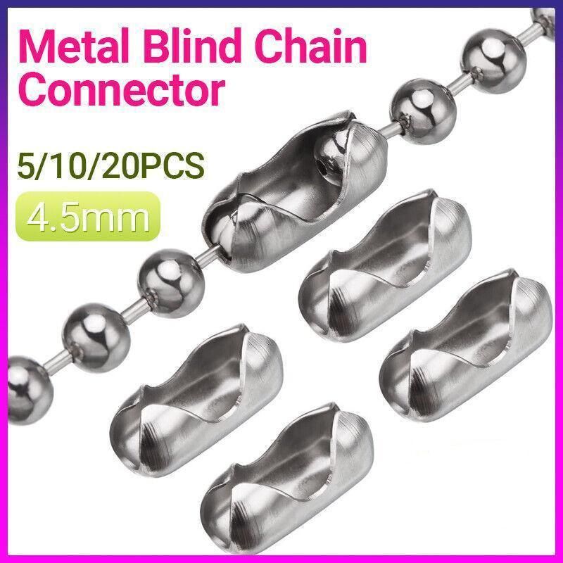 Upto20X Connector Roman Roller Blind Ball Chain Cord Joiner Vertical Hollandpart
