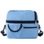 Insulated Lunch Bag Box Tote Cooler For Women Men Hot Cold Food Thermal - Light Blue