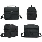 Insulated Lunch Bag Box Tote Cooler For Women Men Hot Cold Food Thermal - Light Blue
