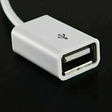 Male Cable Plug Aux Jack 3.5Mm Audio To Usb 2.0 Female Converter Cord Play Mp3 - Top-Down View