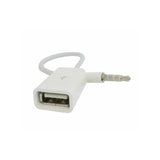 Male Cable Plug Aux Jack 3.5Mm Audio To Usb 2.0 Female Converter Cord Play Mp3 - Extra Image