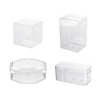 20pcs Transparent Biscuit Box Plastic Cake Box Pastry Dessert Storage Container - 5.5x9.5cm