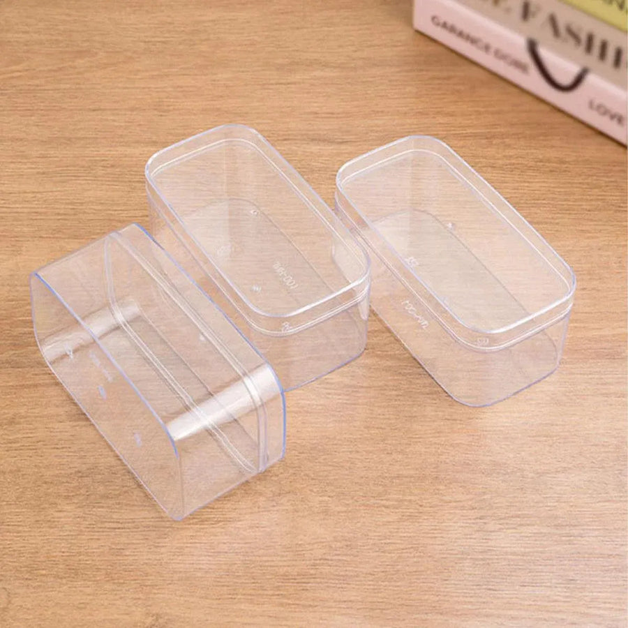 20pcs Transparent Biscuit Box Plastic Cake Box Pastry Dessert Storage Container - 5.5x9.5cm