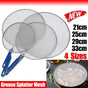 4Size Anti Splatter Guard Oil Net Splash Cover Pan Screen Kitchen Cooking Frying - 21CM