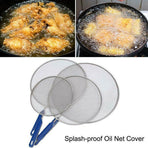 4Size Anti Splatter Guard Oil Net Splash Cover Pan Screen Kitchen Cooking Frying - 25CM