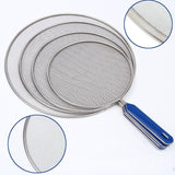 4Size Anti Splatter Guard Oil Net Splash Cover Pan Screen Kitchen Cooking Frying - 29CM - Side View