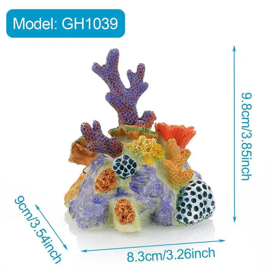 Aquarium Resin Coral Decorations for Fish Tank Marine Simulation Micro Landscape - GH1641