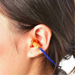 12X Reusable Corded Silicone Earplugs for Sleeping Working Travelling