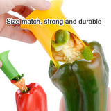 3set Fruit and Vegetable Corer Seed Remover Kitchen Tool for Easy Food Prep - Rear View