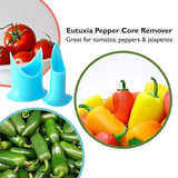 3set Fruit and Vegetable Corer Seed Remover Kitchen Tool for Easy Food Prep - Close-Up Angle