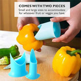 3set Fruit and Vegetable Corer Seed Remover Kitchen Tool for Easy Food Prep - Top-Down View