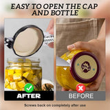 Adjustable Can Opener 2PCS Jar Bottle Cap Screw Lid Remover Tool for Kitchen Use - Top-Down View