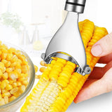 One-Step Corn Peeler Thresher Tools Kitchen Cob Kerneler Cutter Stripper Remover - Side View