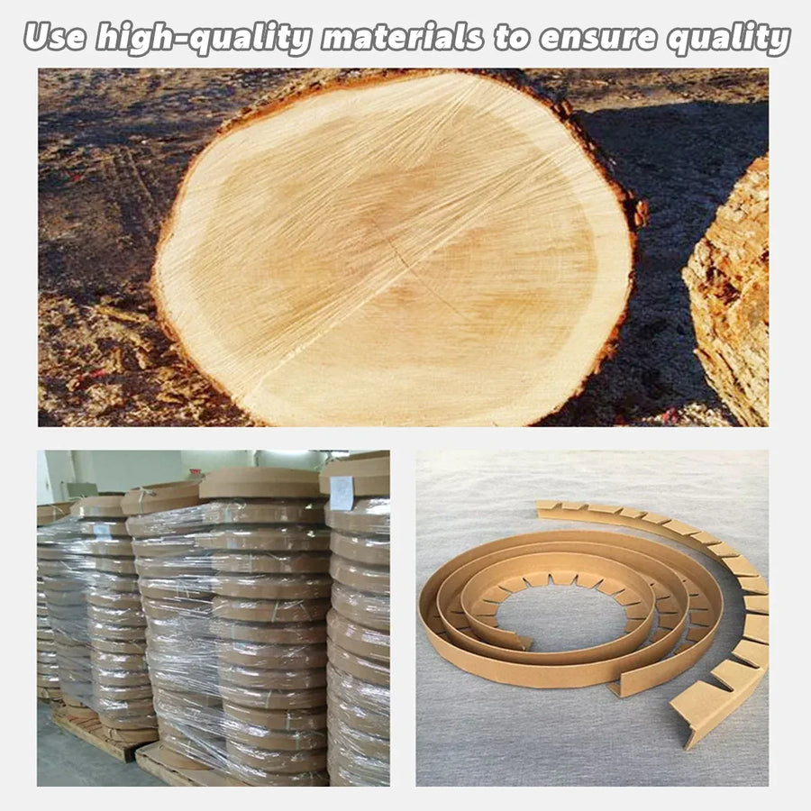 Coil Edge Guard Paper Corner Protector for Steel Iron Aluminium Roll Packing Use - 50x40mm