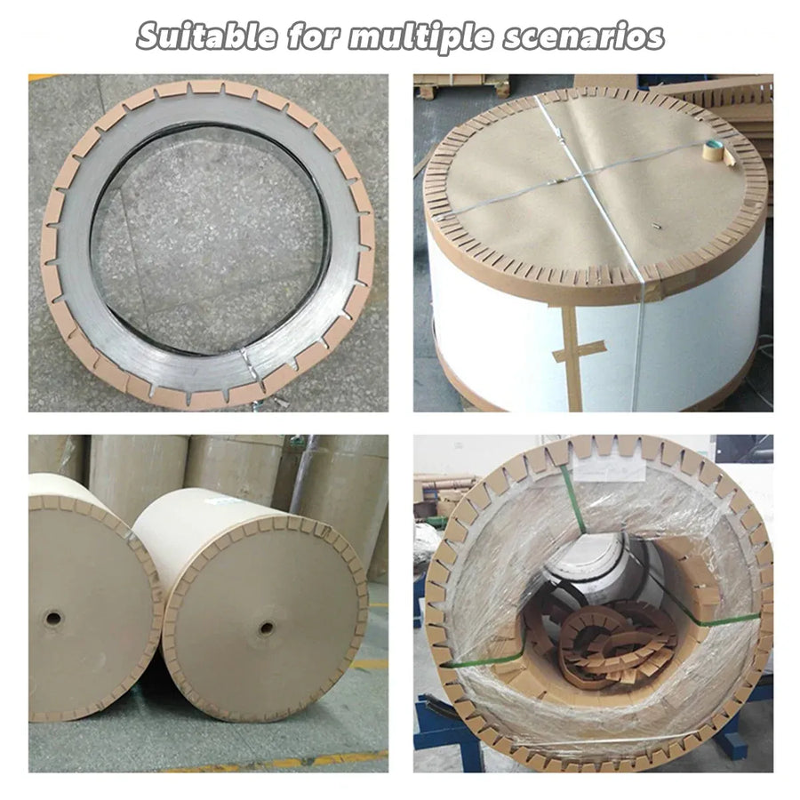 Coil Edge Guard Paper Corner Protector for Steel Iron Aluminium Roll Packing Use - 50x40mm