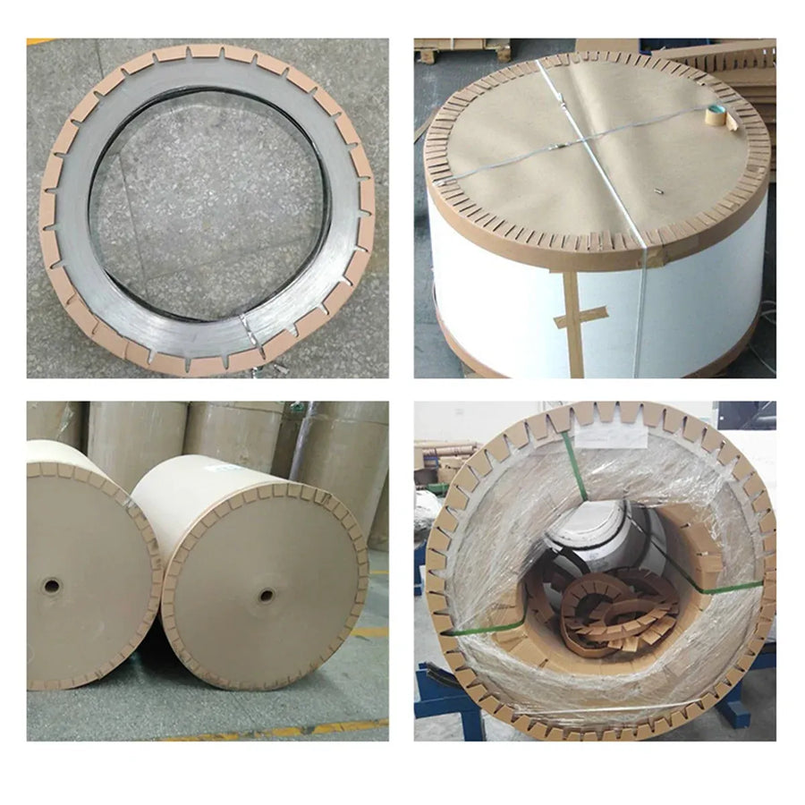 Coil Edge Guard Paper Corner Protector for Steel Iron Aluminium Roll Packing Use - 50x40mm