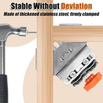 Angle Clamp Set 4pcs 90-Degree Adjustable L Shape Corner Woodworking Position - Closed style