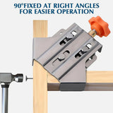 Angle Clamp Set 4pcs 90-Degree Adjustable L Shape Corner Woodworking Position - Closed style - Extra Image