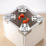 Angle Clamp Set 4pcs 90-Degree Adjustable L Shape Corner Woodworking Position - Closed style - Extra Image