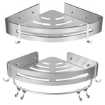 Wall Mounted Bathroom Shelf Triangle Corner Shower Storage Rack for Toiletries - Single layer