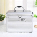 Aluminium Alloy Cosmetic Case Portable Handheld Storage Box Multifunctional