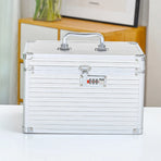 Aluminium Alloy Cosmetic Case Portable Handheld Storage Box Multifunctional