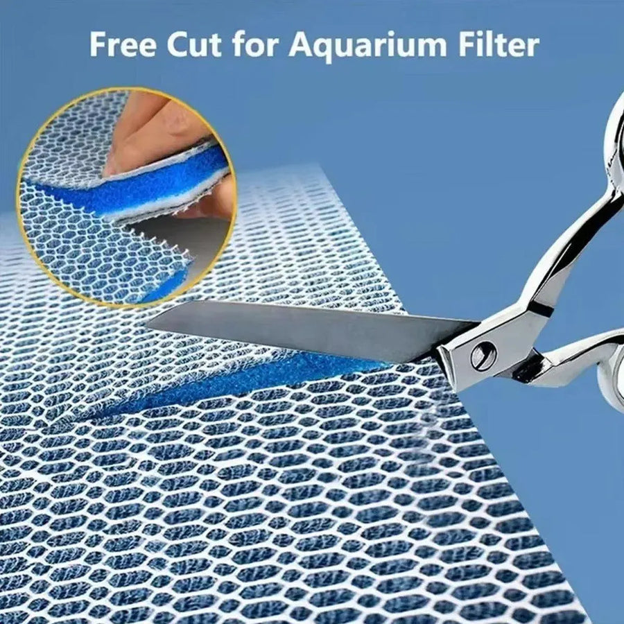 Aquarium 8D Filter Cotton Fish Tank Water Purification Sponge Material Pad