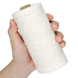 Cotton Rope Macrame Cord 1-12mm DIY Craft Tapestry Binding Decorative String - 6mm x 100m - 45-Degree Angle