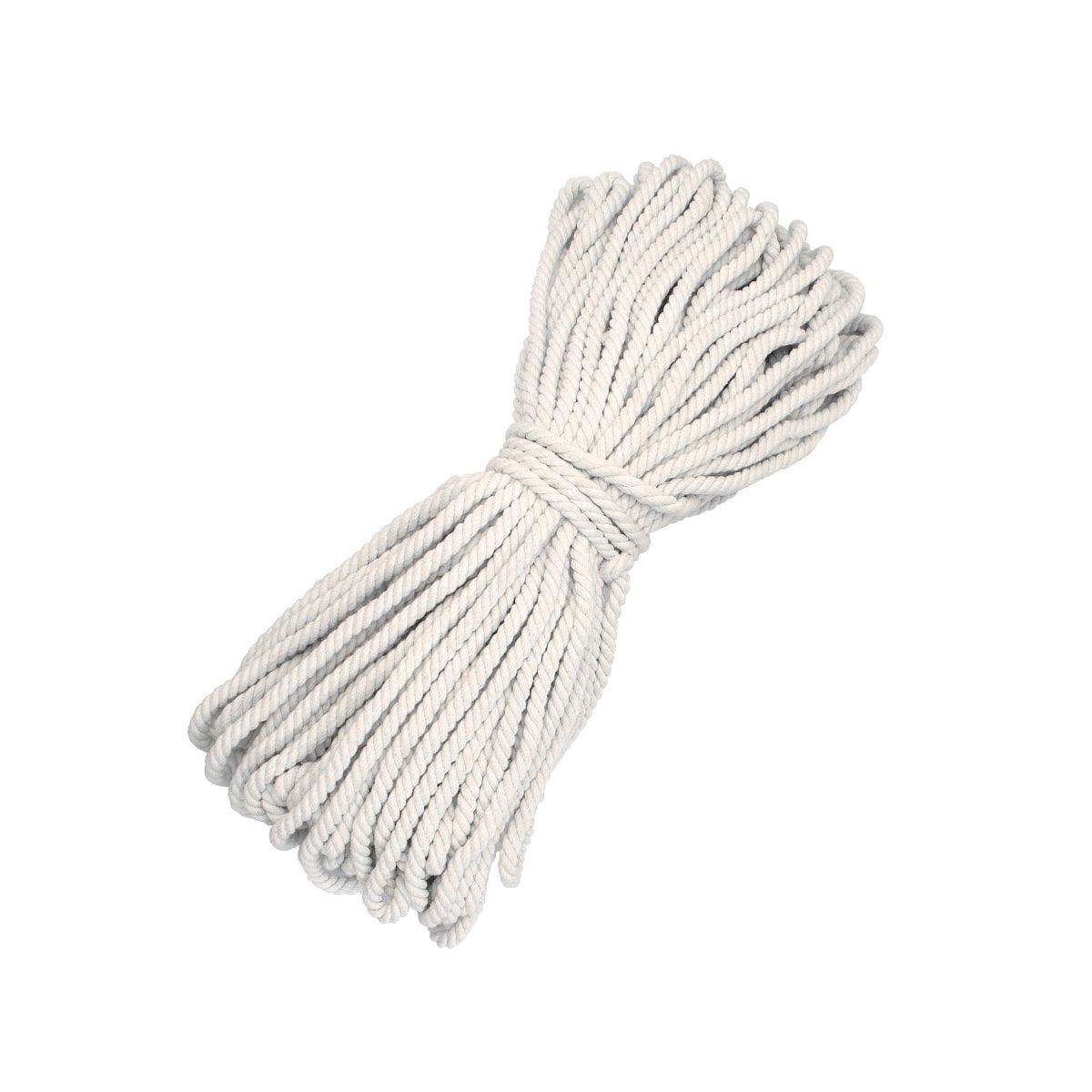 Cotton Rope Macrame Cord 1-12mm DIY Craft Tapestry Binding Decorative String - 6mm x 100m