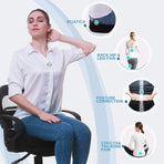 Orthopaedic Memory Foam Seat Cushion Support Back Pain Chair Pillow Car - Blue