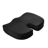 Orthopaedic Memory Foam Seat Cushion Support Back Pain Chair Pillow Car - Grey - Rear View