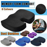 Orthopaedic Memory Foam Seat Cushion Support Back Pain Chair Pillow Car - Navy