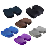 Orthopaedic Memory Foam Seat Cushion Support Back Pain Chair Pillow Car - Purple - Front View
