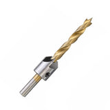 8Pcs 3-10Mm 5 Flute Countersink Drill Bit Set Reamer Woodworking Chamfer Tools - Top-Down View