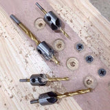 8Pcs 3-10Mm 5 Flute Countersink Drill Bit Set Reamer Woodworking Chamfer Tools - Extra Image